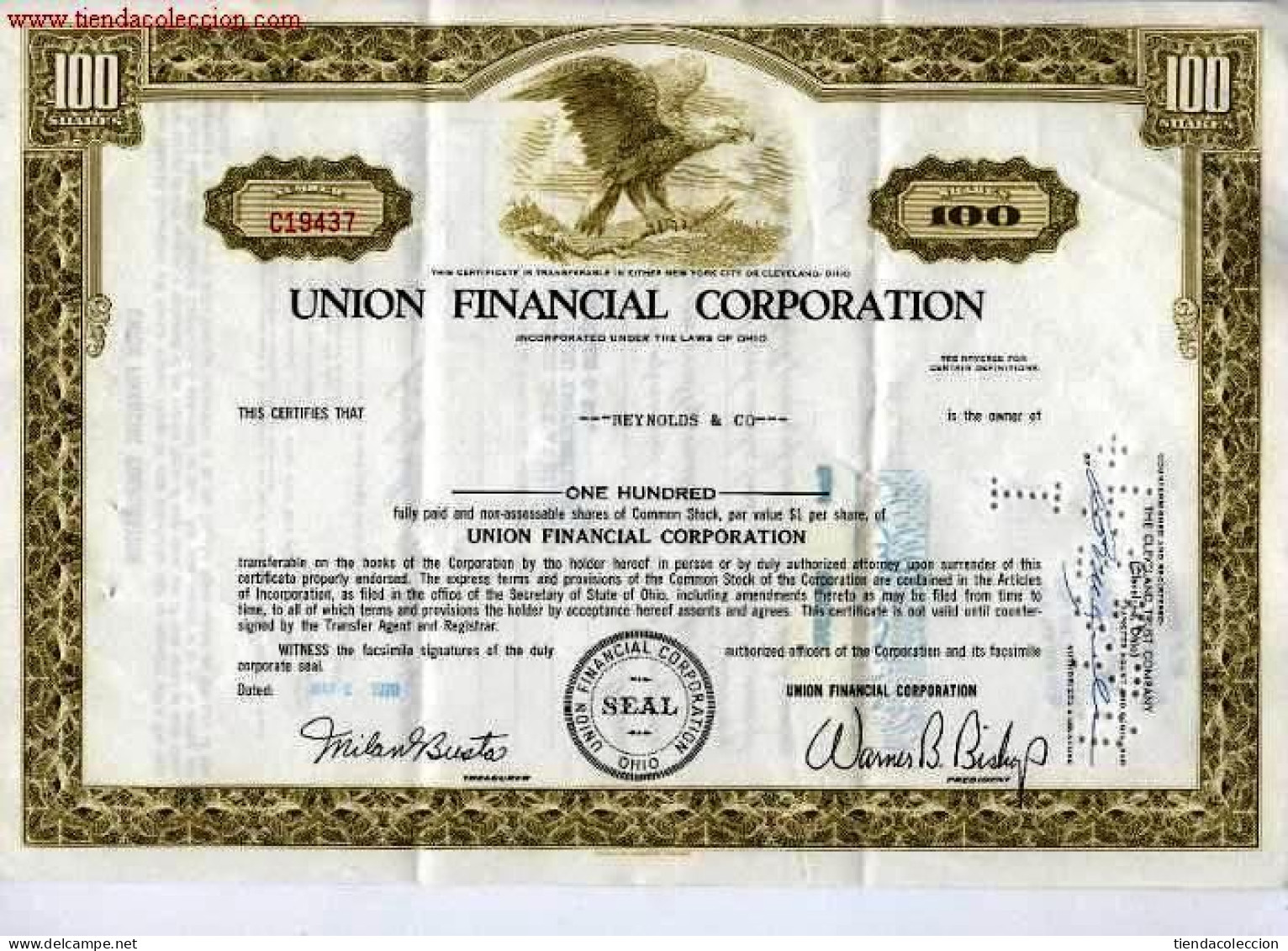 Union Financial Corporation - S - V