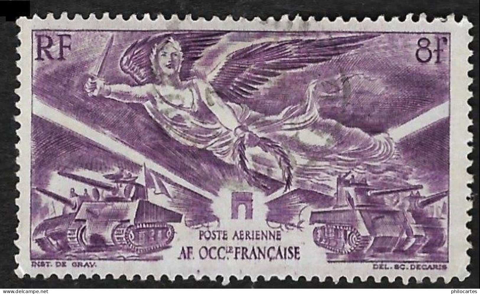 AOF 1946-  PA   4   -  Victoire - Oblitéré - Used Stamps