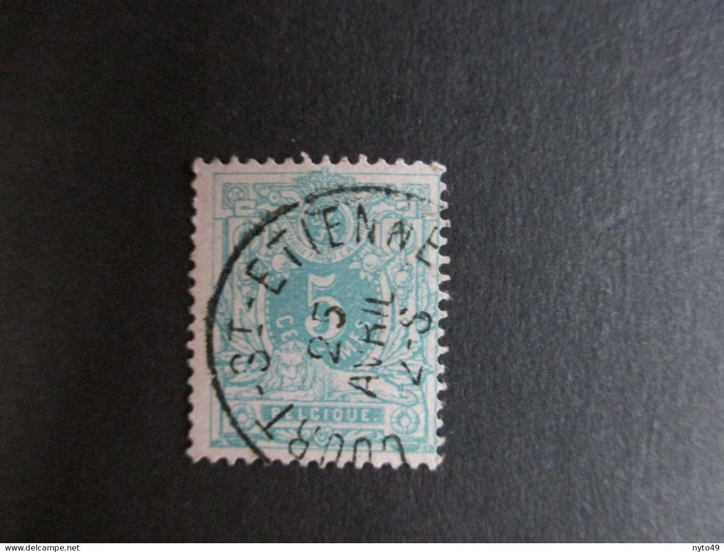 Nr 45 - Centrale Stempel "Court-St Etienne" - Coba + 4 - 1869-1888 Lying Lion