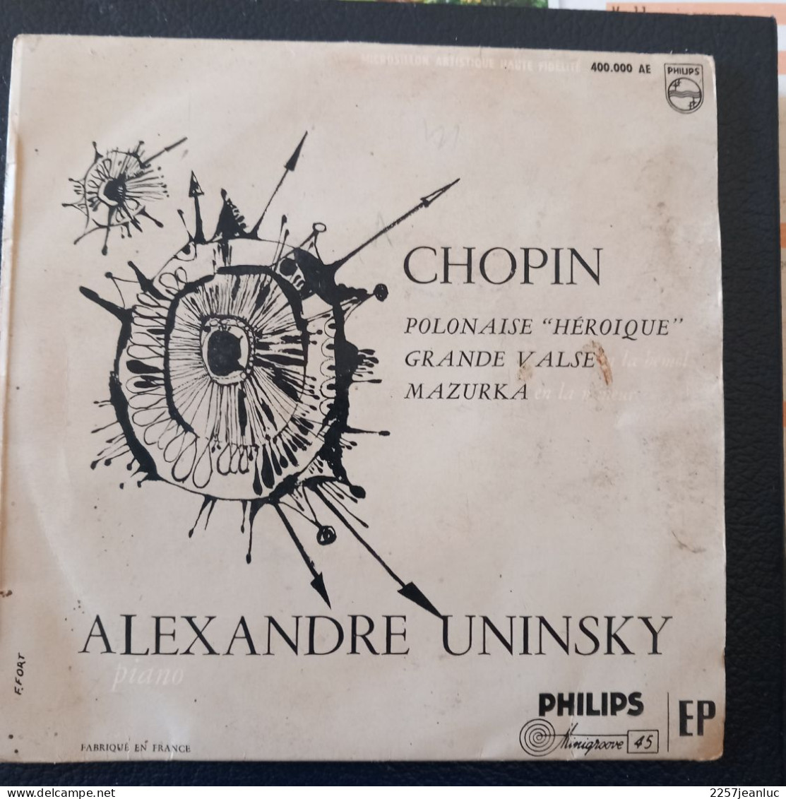 45 Tours Chopin  Avec Alexandre Uninsky Au Piano 4 Titres - Classical