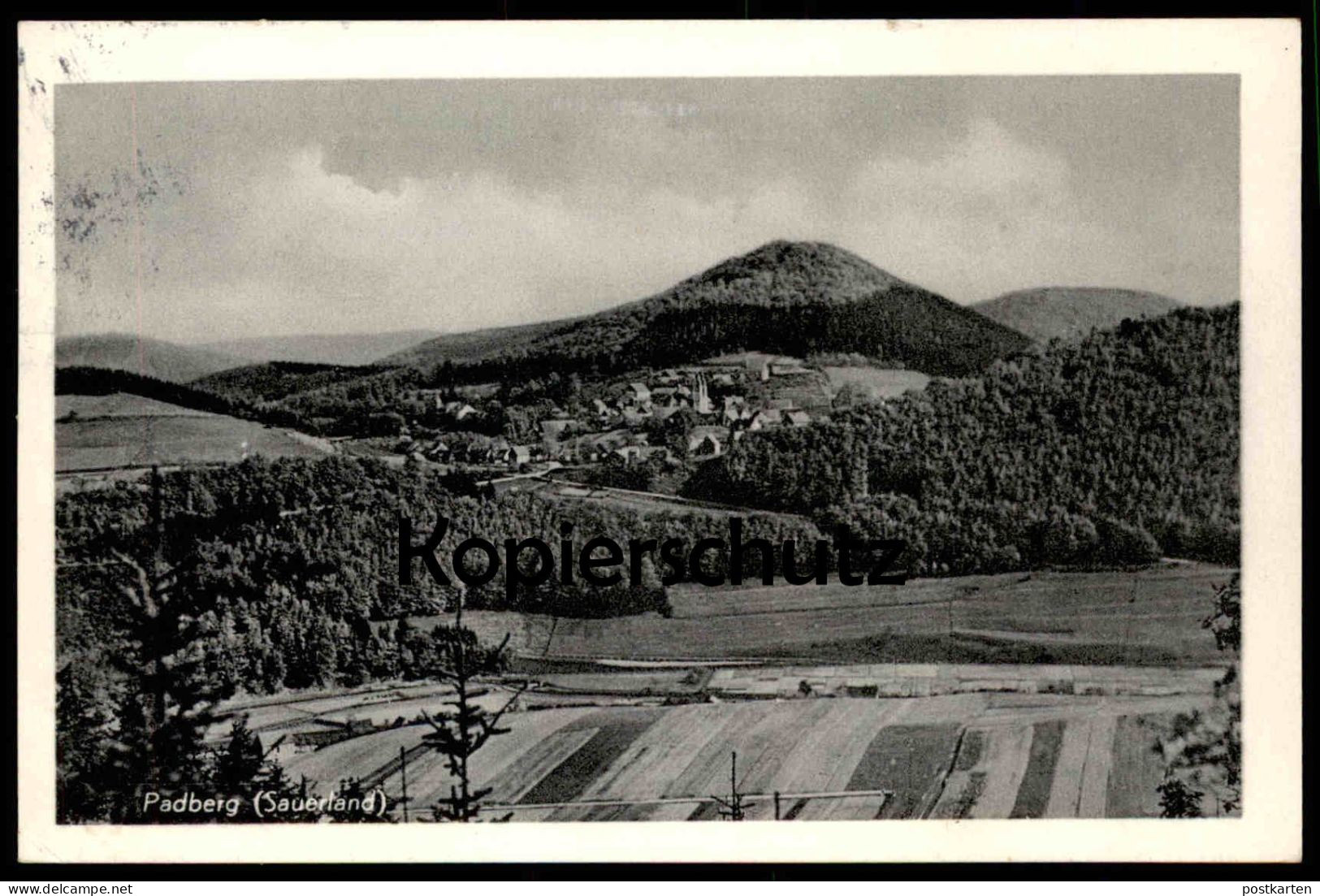 ÄLTERE POSTKARTE PADBERG SAUERLAND LANDPOSTSTEMPEL ÜBER BREDELAR KREIS BRILON MARSBERG Ansichtskarte AK Postcard Cpa - Marsberg