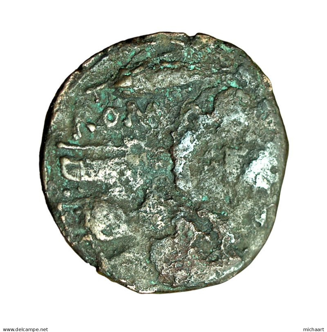 Roman Republic Coin Anonymous AE19mm Head Of Roma / Prow 03907 - Röm. Republik (-280 / -27)