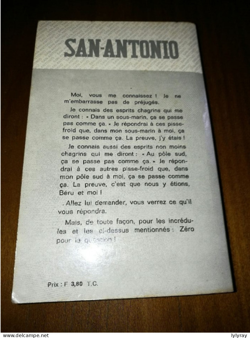 San Antonio "zéro Pour La Question" N° 643 - Roman Noir