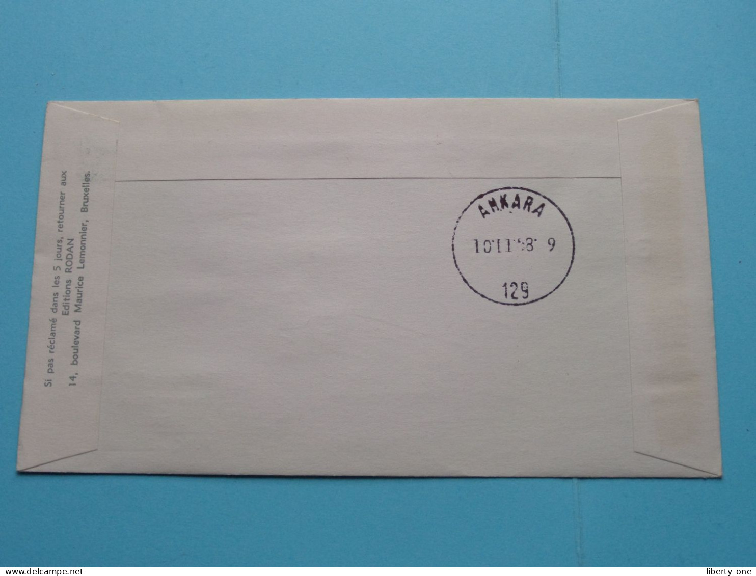 BRUXELLES - ANKARA ( N° 266 ) Liaison Postale AERIENNE Par SABENA1958 ( Voir / See Photo ) Edit. RODAN Turquie ! - 1951-1960