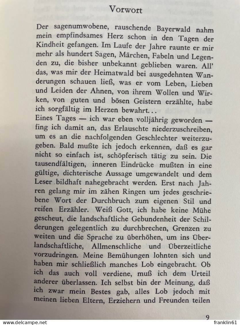 Vor Tag Und Tau : Bayerwaldsagen U. Legenden. - Racconti E Leggende