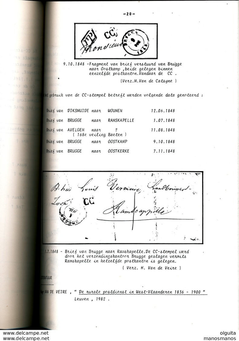 909 A/30 -- LIVRE/BOEK WEFIS Nr 50 -  West Vlaamse Nevenstempels 1830/1914 , 100 Blz ,1988 , Gemeenschappelijke Studie - Administrations Postales