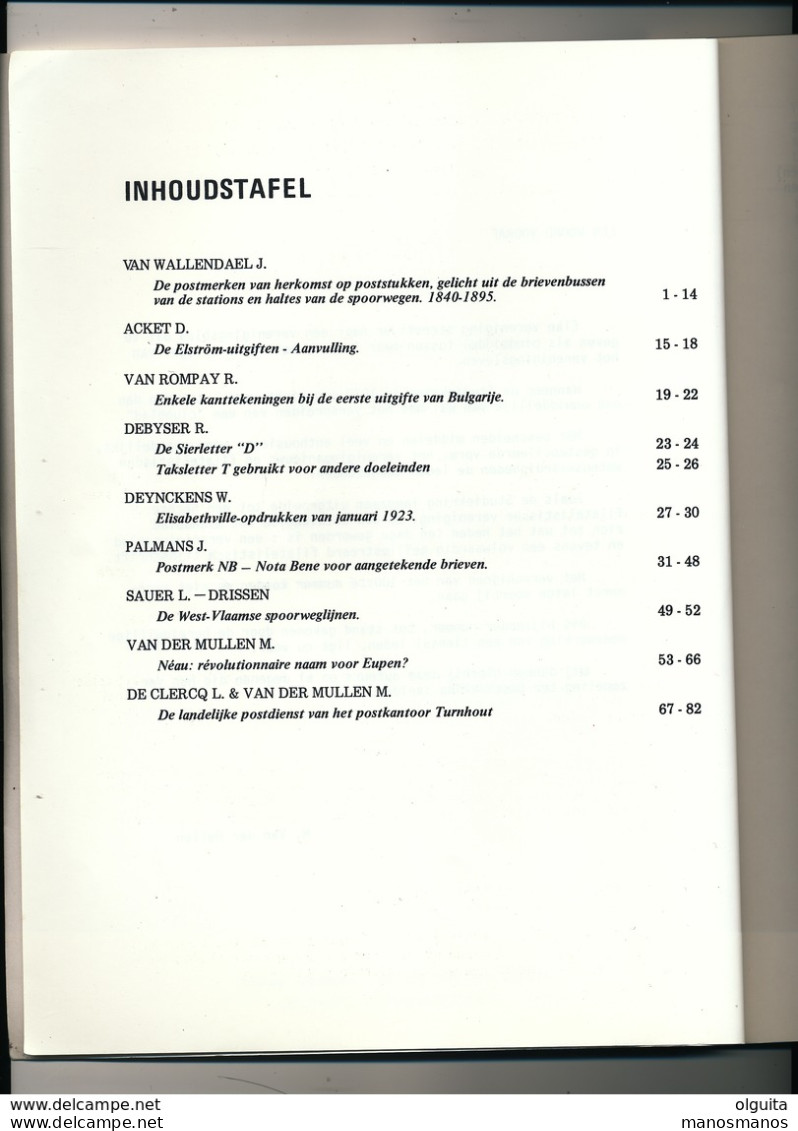 984/25 --  VBP Studiekring ANTWERPEN Nr 100 - Diverse Artikelen - Zie Inhoudstabel , 82 Blz - Niederländisch (ab 1941)