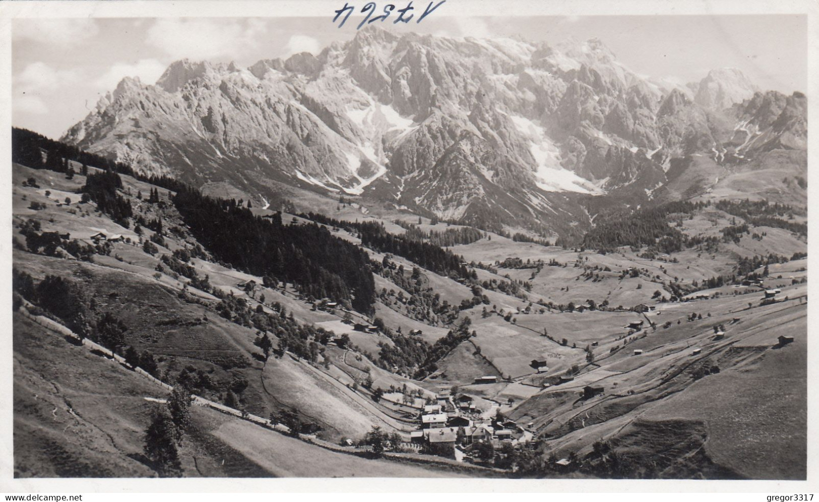 D8548) DIENTEN Mit Hochkönig - Alte FOTO AK AFGA 1939 - Dienten