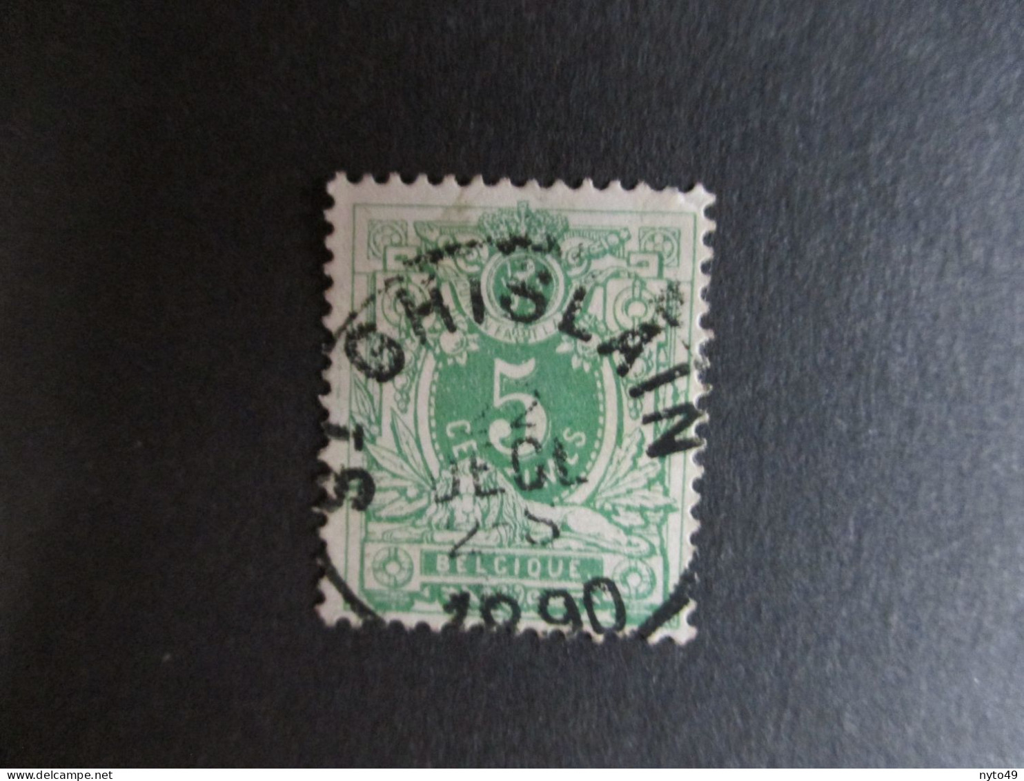 Nr 45 - Centrale Stempel "St Ghislain" - Coba + 2 - 1869-1888 Lion Couché (Liegender Löwe)