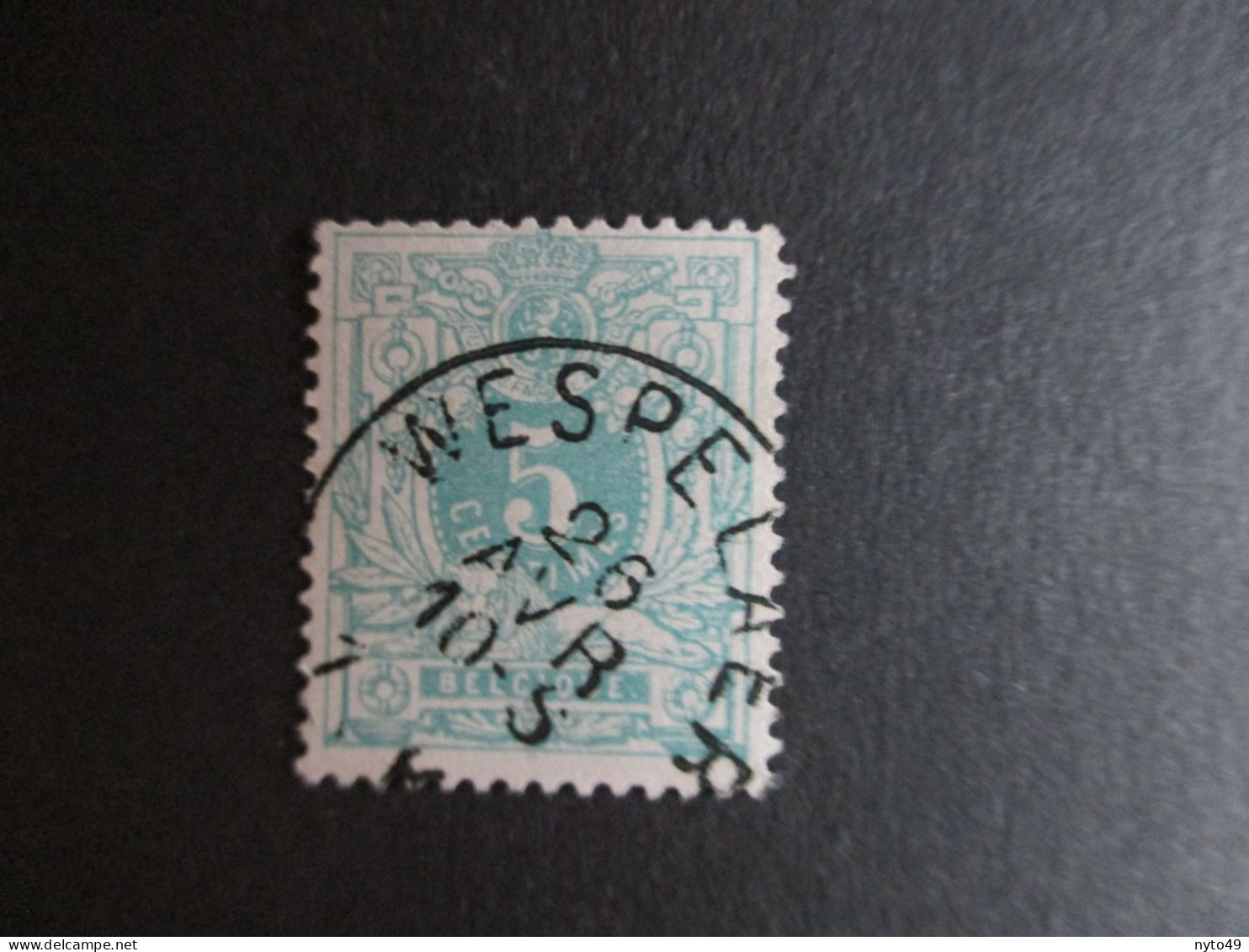 Nr 45 - Centrale Stempel "Wespelaer" - Coba + 8 - 1869-1888 Lion Couché (Liegender Löwe)