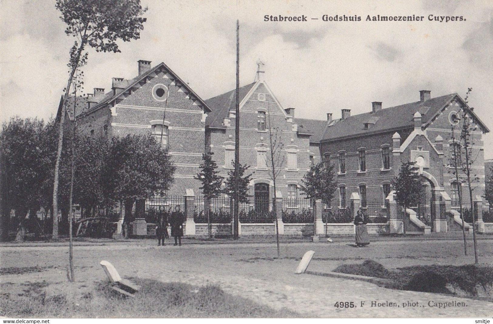 STABROEK 1911 GODSHUIS AALMOEZENIER CUYPERS - KLEINE ANIMATIE - HOELEN KAPELLEN 4985 - Stabroek