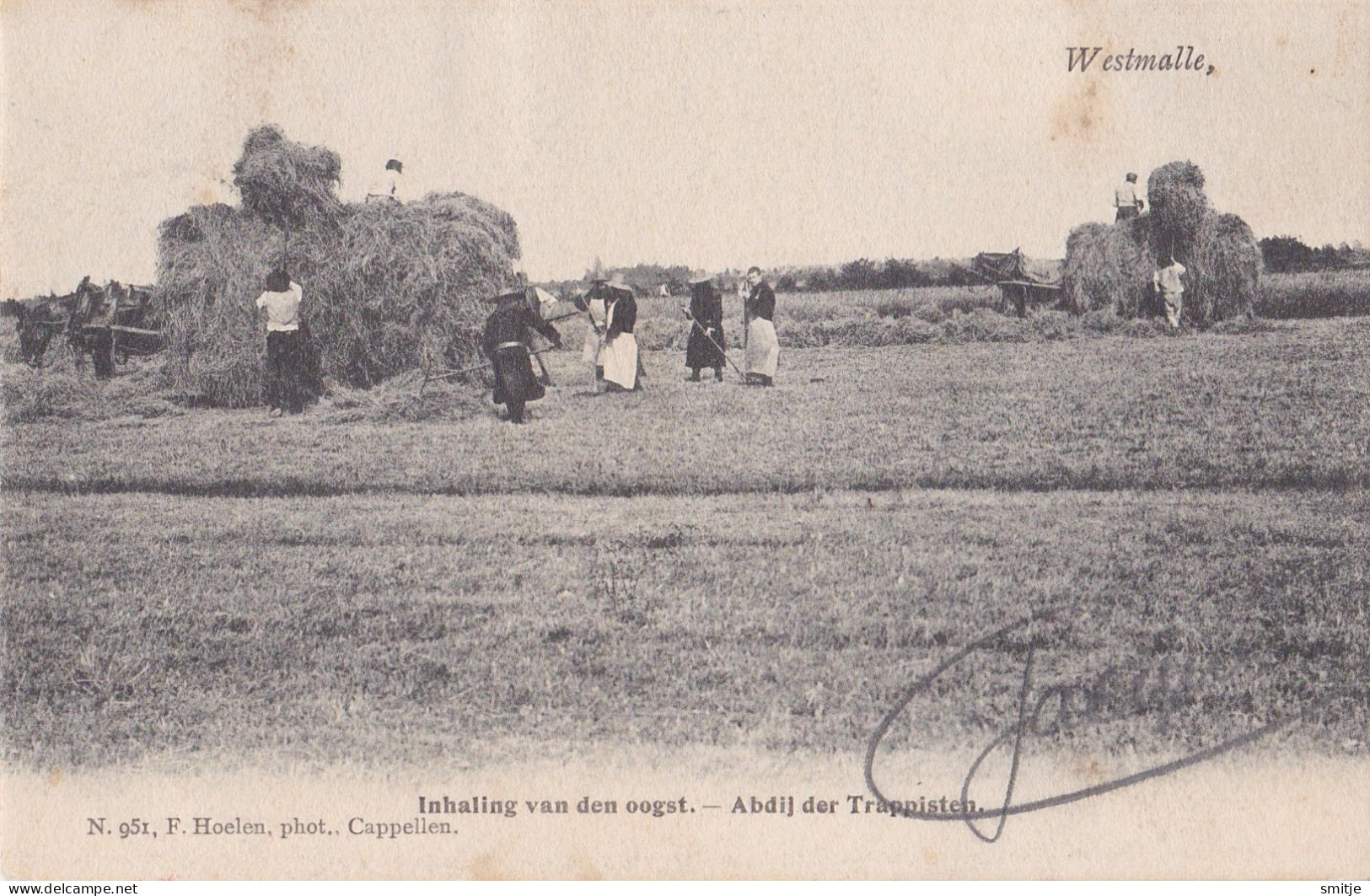 MALLE WESTMALLE 1904 BROEDERS INHALING VAN DEN OOGST OOGSTEN - ABDIJ DER TRAPPISTEN - HOELEN KAPELLEN 951 - Malle