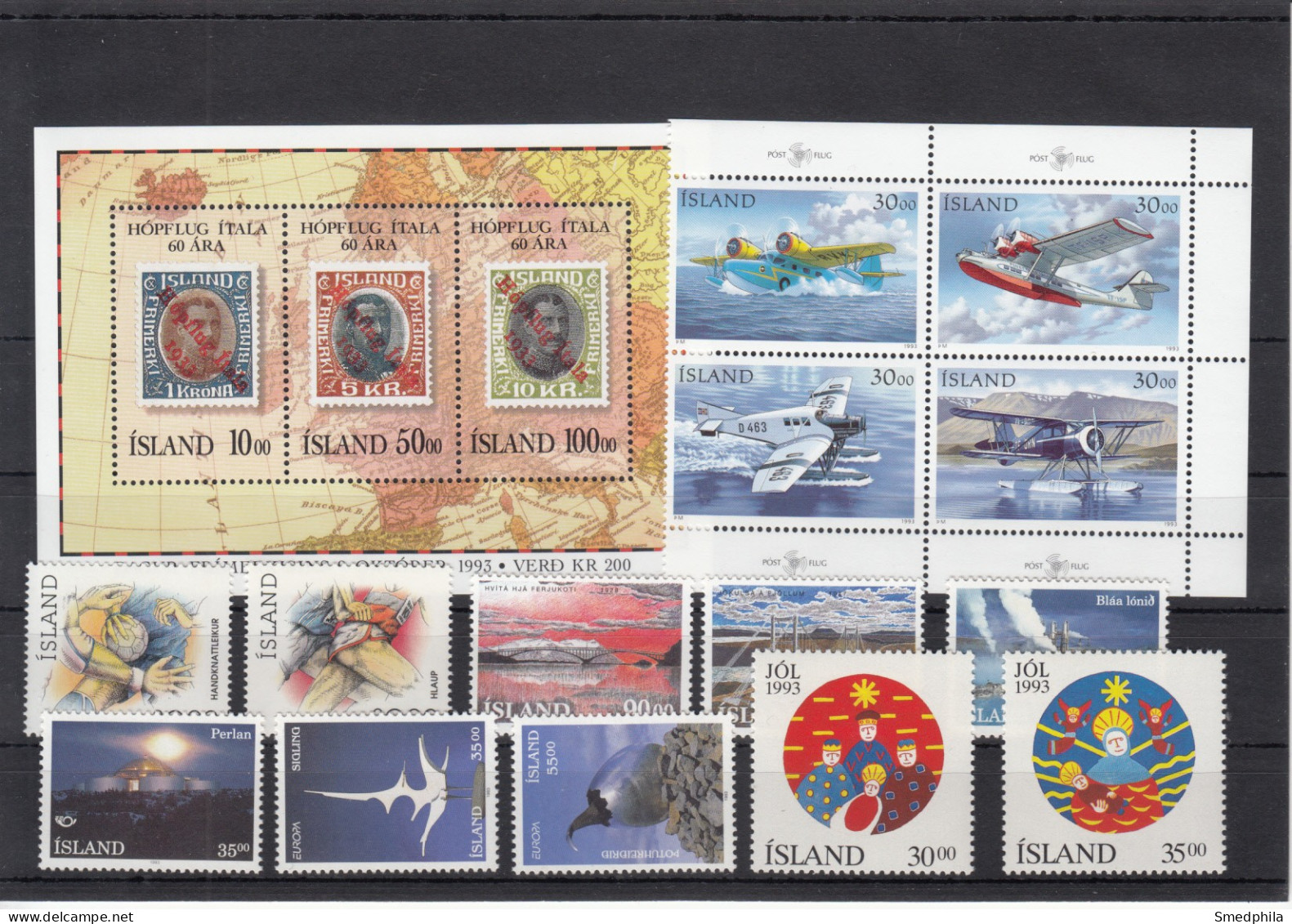 Iceland 1993 - Full Year MNH ** - Komplette Jahrgänge