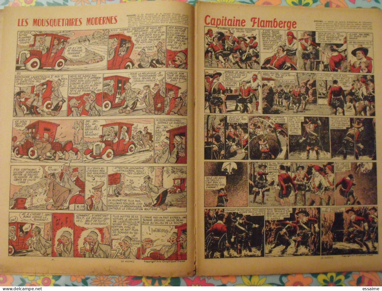 9 numéros de Coq Hardi de 1951. Sitting Bull, jacques canada, roland, marco polo, père noël. A redécouvrir