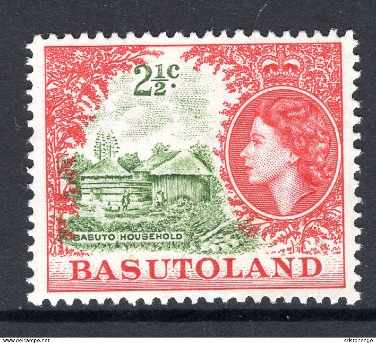 Basutoland 1961-63 Decimal Pictorials - 2½c Basuto Household HM (SG 72) - 1933-1964 Colonie Britannique