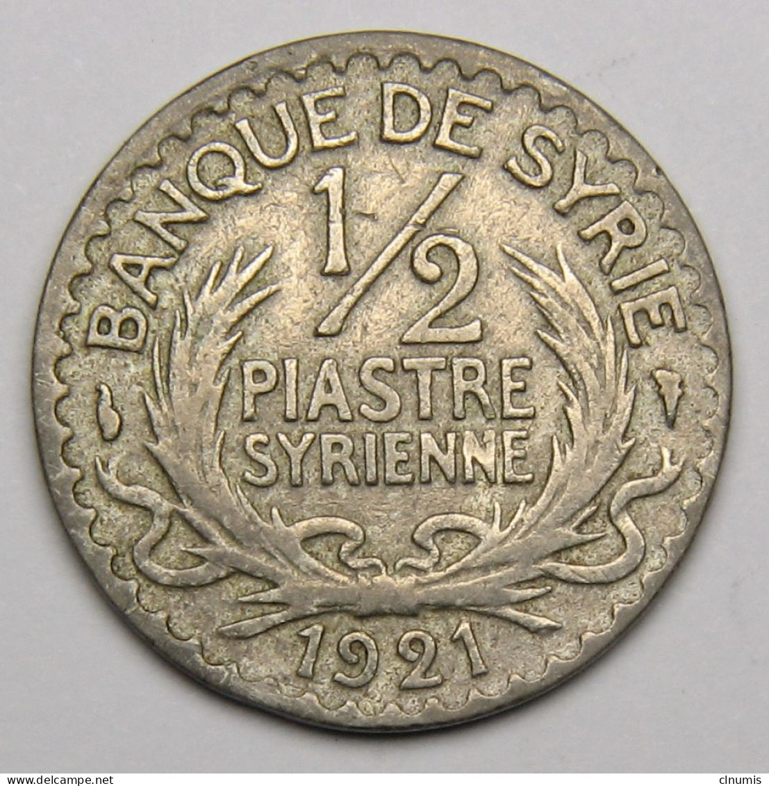 Syrie, 1/2 Piastre, Banque De Syrie, 1921 - Syria