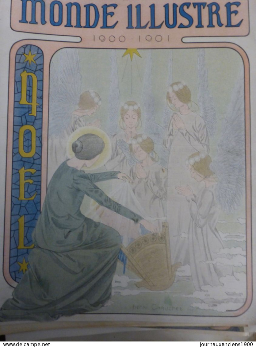 1900 1901 NOEL NAISSANCE ENFANT JESUS ANGES  1 JOURNAL ANCIEN - Non Classificati