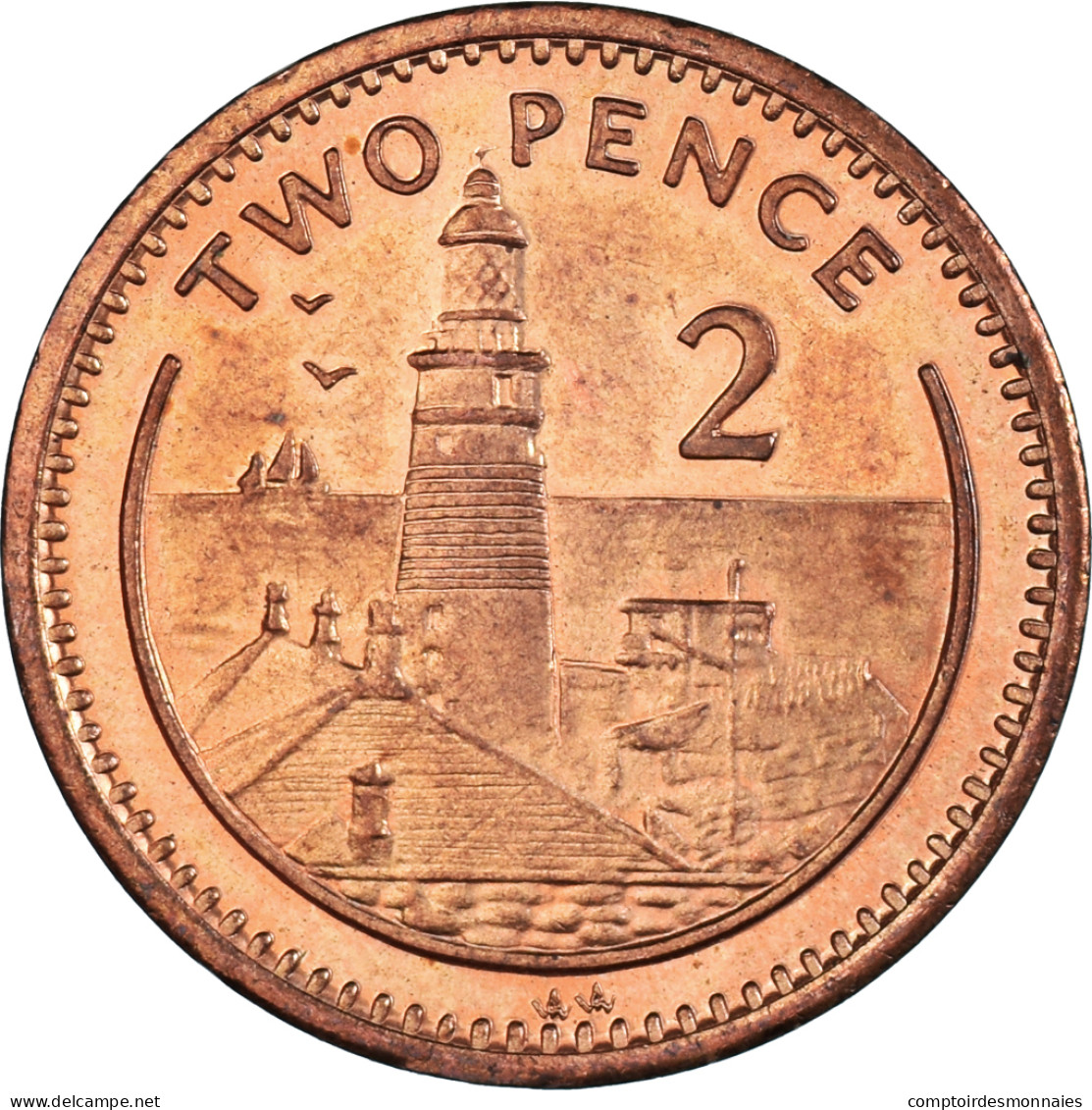 Gibraltar, 2 Pence, 1995 - Gibraltar