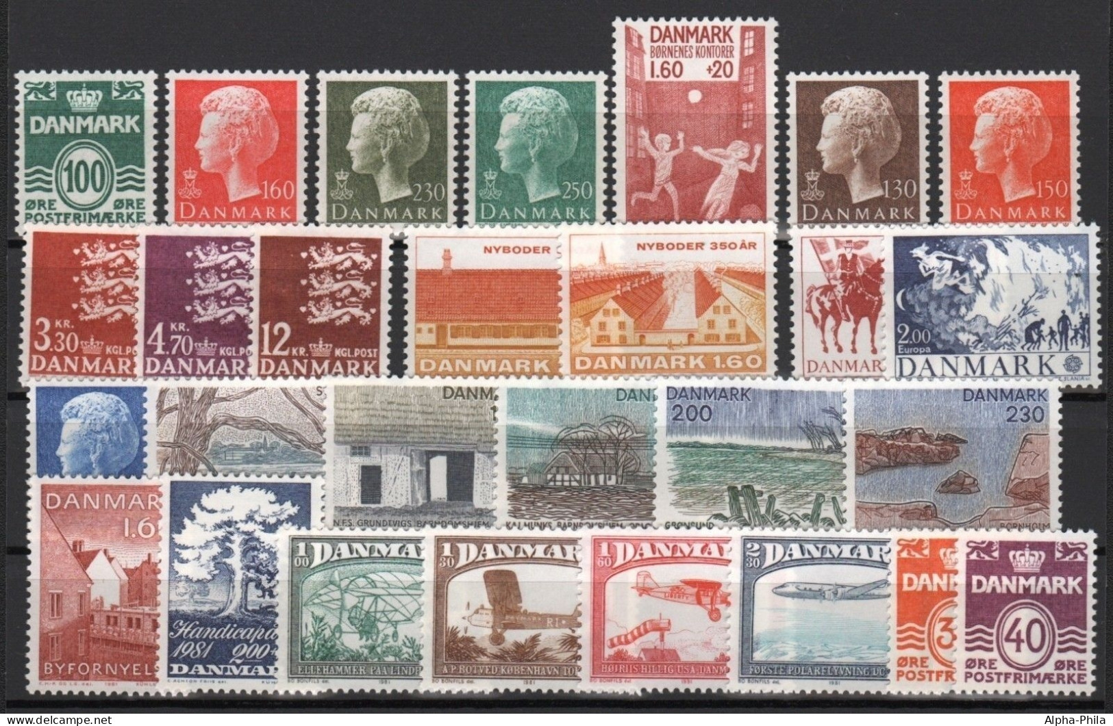 Dänemark 1981 - In Den Hauptnummern Kompletter Jahrgang - ** - MNH - Années Complètes