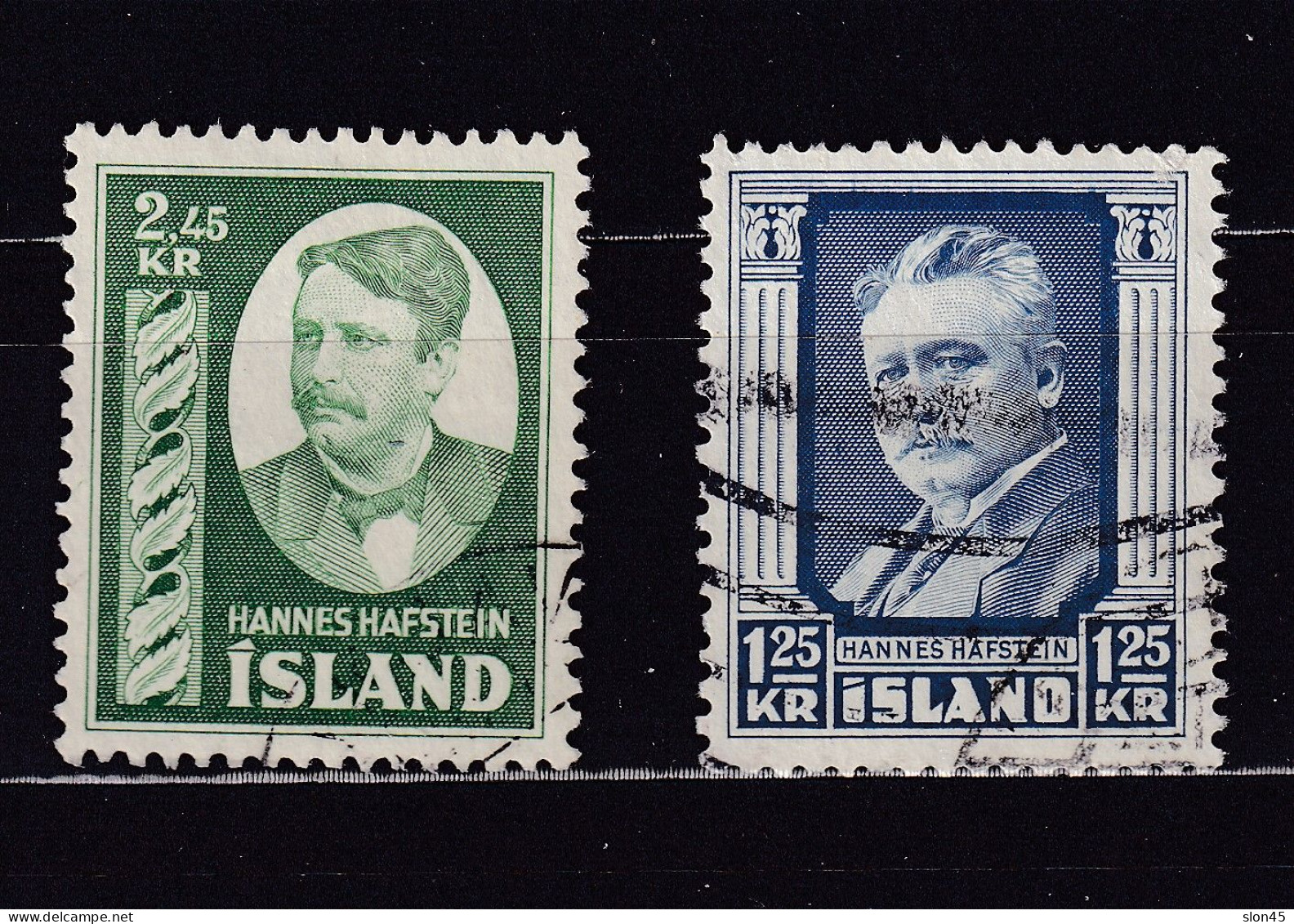 Iceland 1954 H.Hafstein Used Key Stamp 15675 - Used Stamps