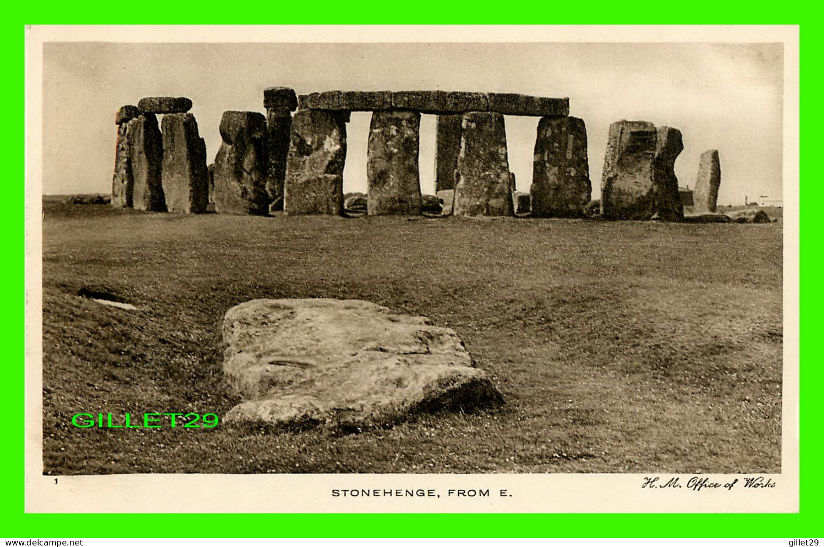 STONEHENGE, WILTSHIRE, UK - FROM EAST -  JOHN SWAIN & SON LTD, No 1 - - Stonehenge