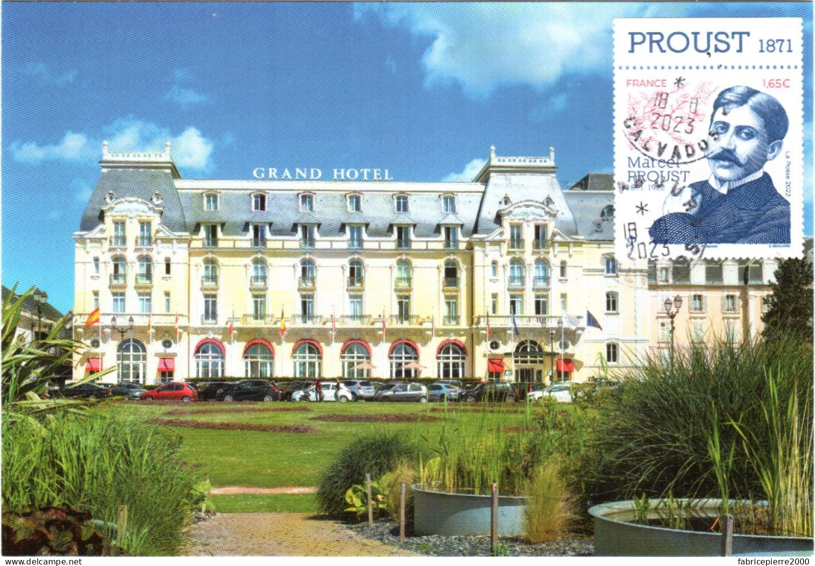 Carte Maximum YT 5615 Marcel PROUST Le Grand Hôtel De Cabourg, Où Proust écrivit A La Recherche Du Temps Perdu TBE R/v - 2020-…