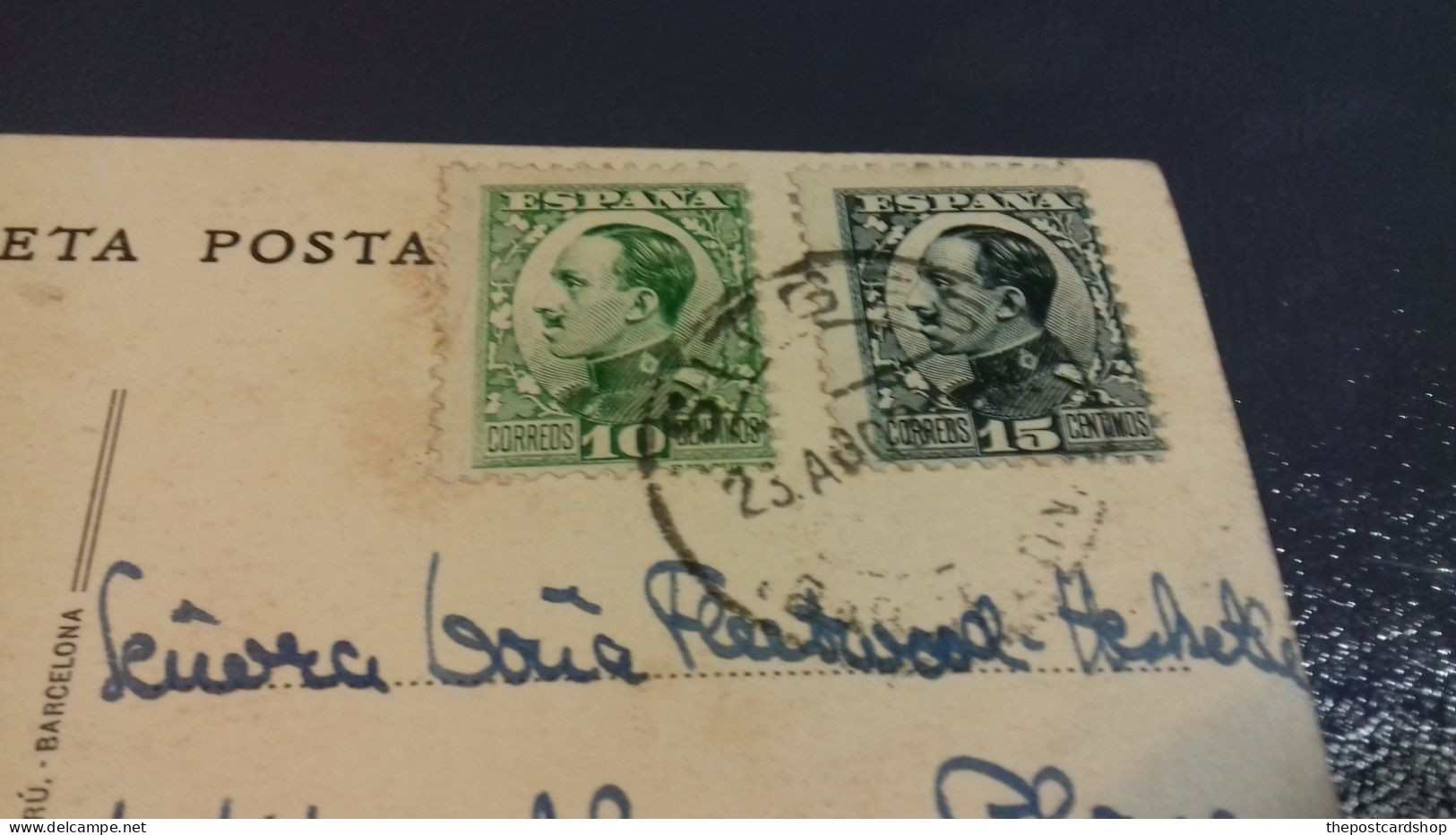 SPAIN ESPAÑA TARRAGONA  CATHEDRAL MUSEO DIOCESANO SITGES POSTMARK & 2 STAMPS TO 1 WYNDHAM PLACE LONDON W1 - Tarragona