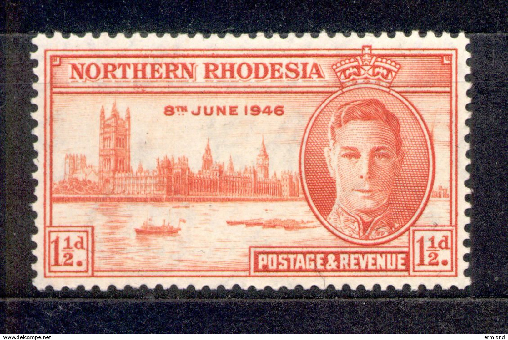 Northern Rhodesia 1946 - Michel Nr. 46 A * - Rodesia Del Norte (...-1963)
