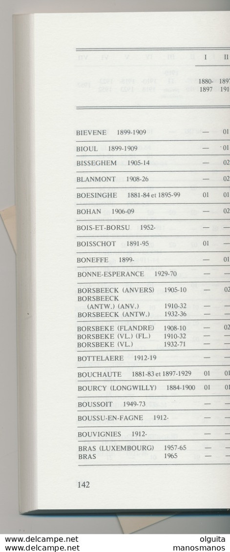 25/906 BB - BELGIQUE - LA BIBLE ! LIVRE Les Tarifs Postaux Service Intérieur Par Deneumostier , 103 P. , 1987 - ETAT TB - Posttarieven