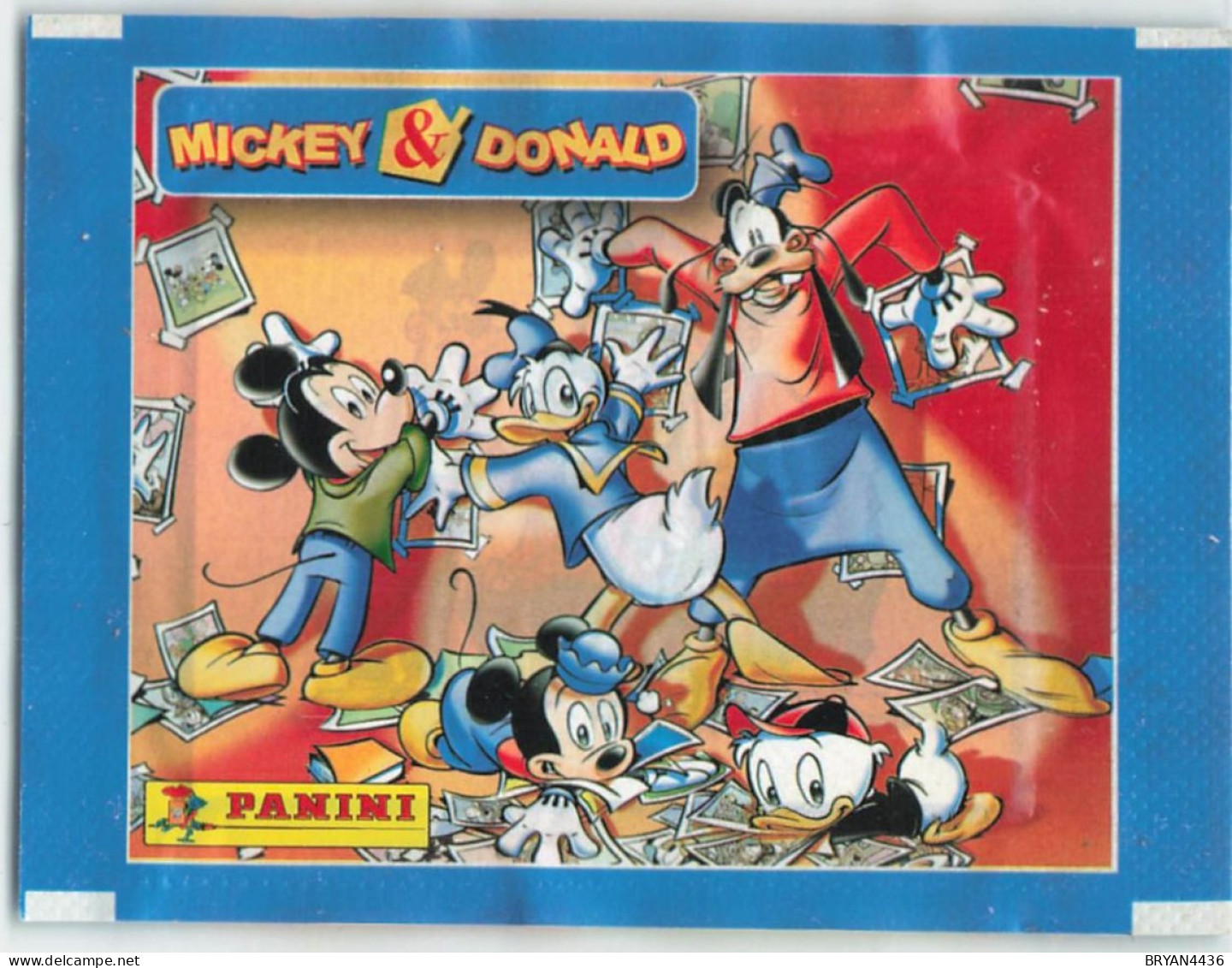 DISNEY - LOT 1O TRADING CARDS -PACKAGE Of 6 IMAGES, UNOPENED POUCH - PANINI "MICKEY & DONALD - 10 Paquets Anciens - Disney