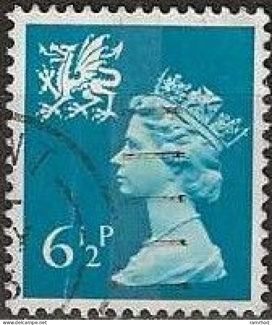 WALES 1971 Machin - 6½p. - Blue FU - Wales