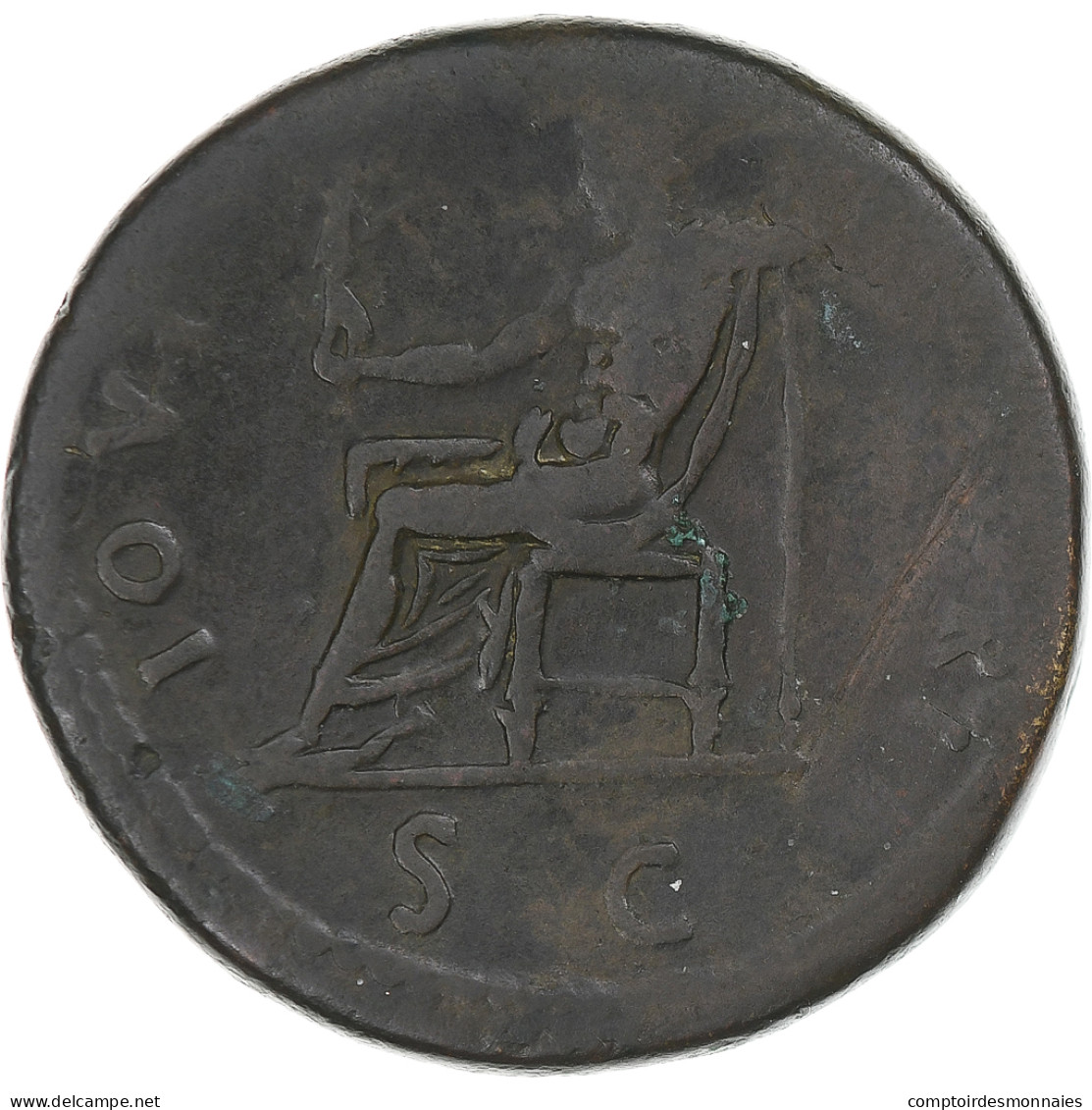 Domitien, Sesterce, 95-96, Rome, TB+, Bronze, RIC:794 - The Flavians (69 AD To 96 AD)