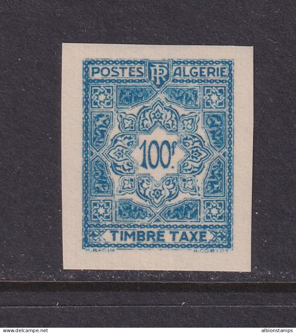 Algeria, Scott J48 Var (Yvert TT48a), MLH, Imperforate - Segnatasse