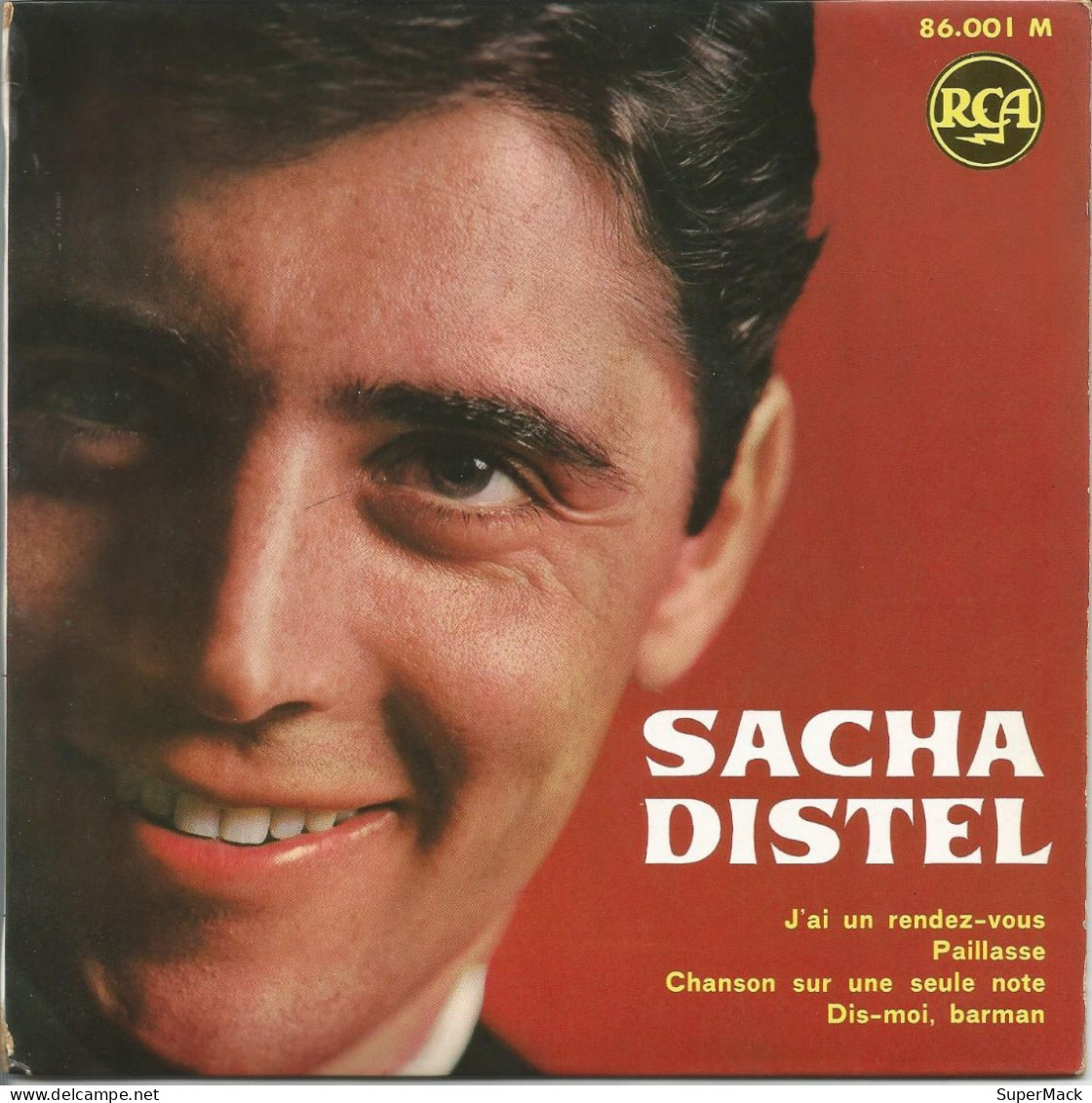 45T Sacha Distel - J'ai Un Rendez-vous - RCA 86.001M - France - 1962 - Collector's Editions