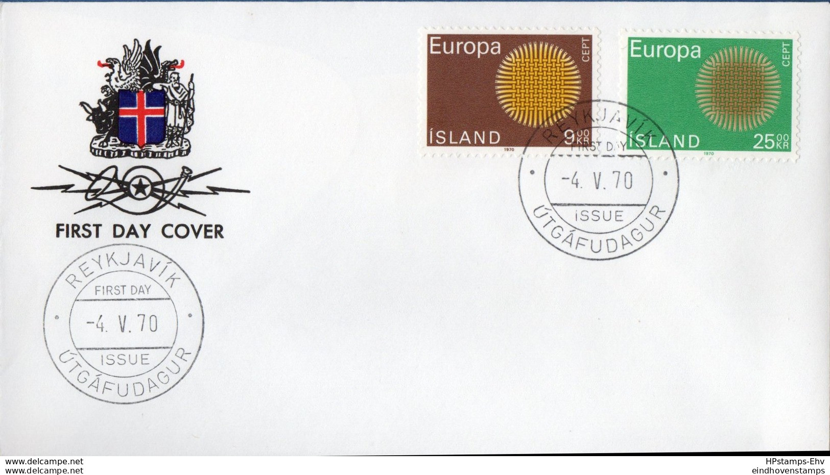 Island Iceland 1970 Europa FDC - 1970