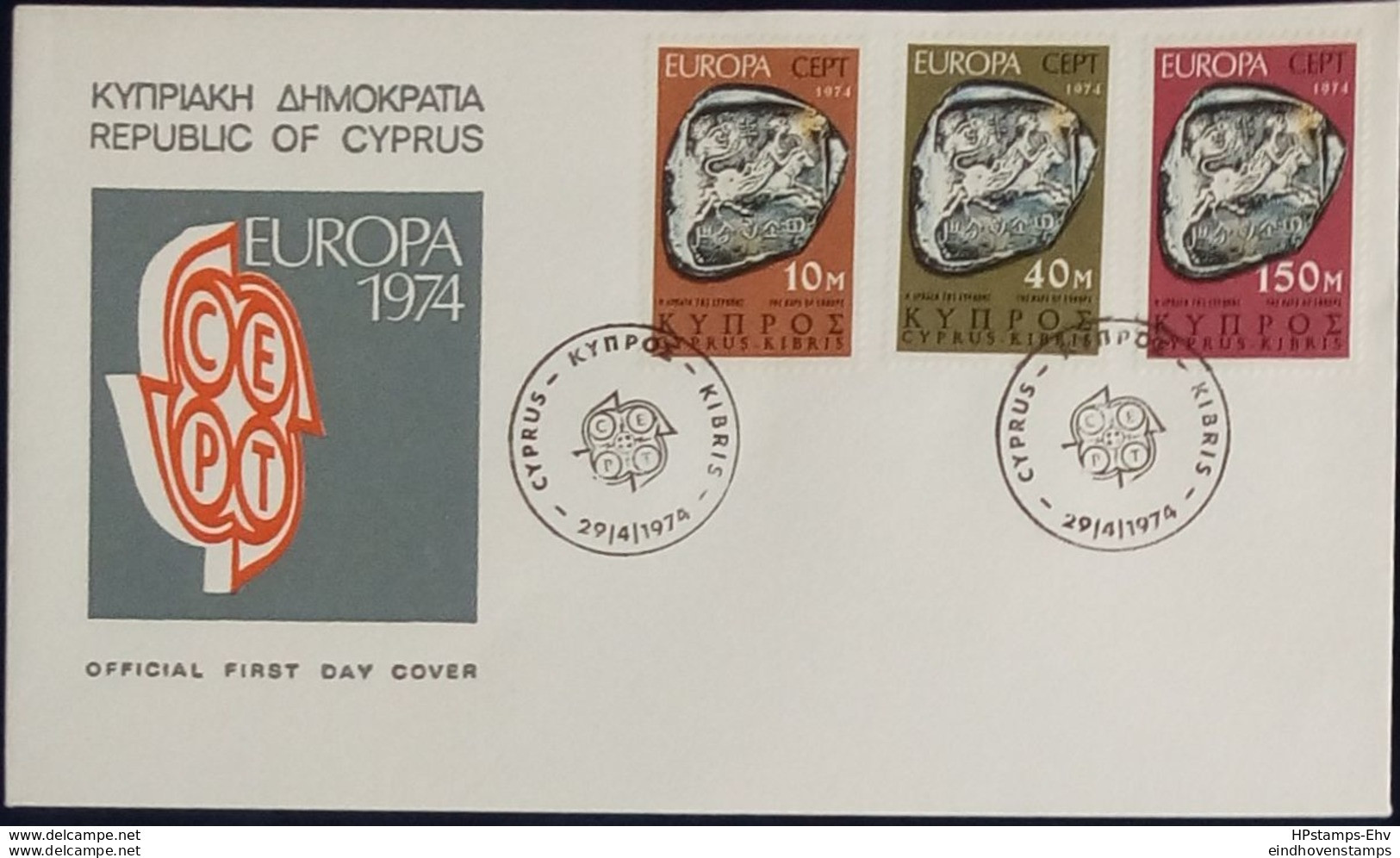 Cyprus 1974 Cept Issue FDC 2002.2640 - 1974