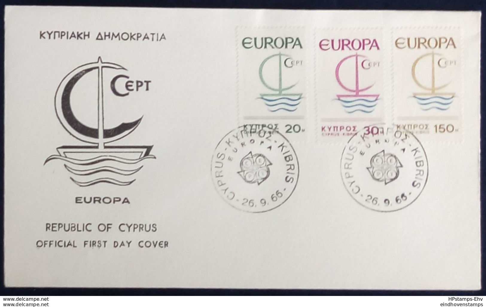 Cyprus 1966 Cept Issue FDC 2002.2634 - 1966