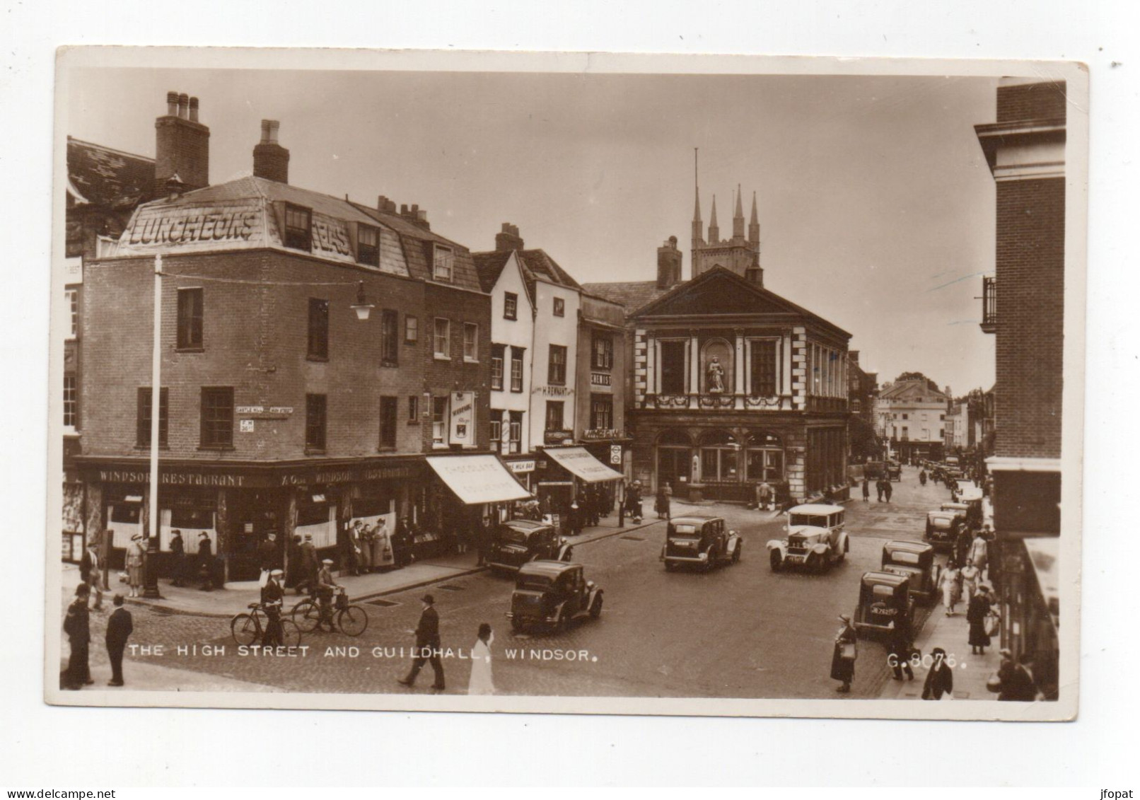 ANGLETERRE - WINDSOR The High Street And Guildhall, Carte Photo - Windsor