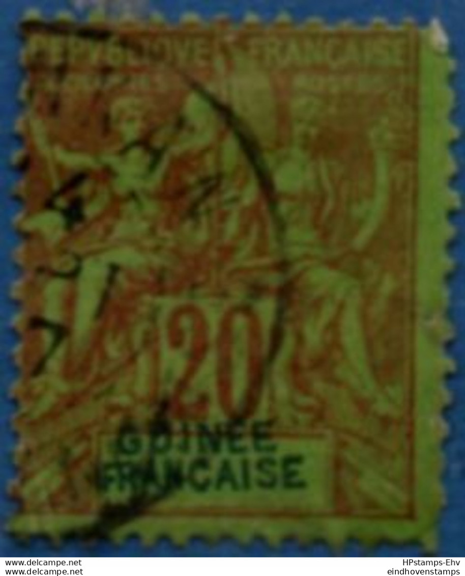 French Guinea 1892 20 C Cancelled 1 Stamp 2104.1028 Guinée Français - Gebraucht