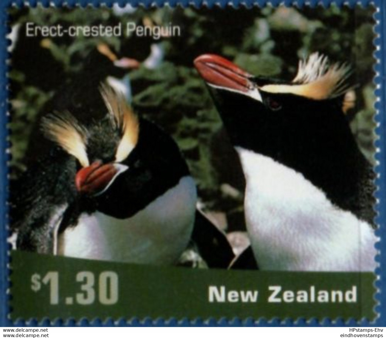 Penguins 2001 New Zealand $ 1.30 1 Value MNH Snares Crested Penguin, 2102.1306 Pinguin - Pingouins & Manchots