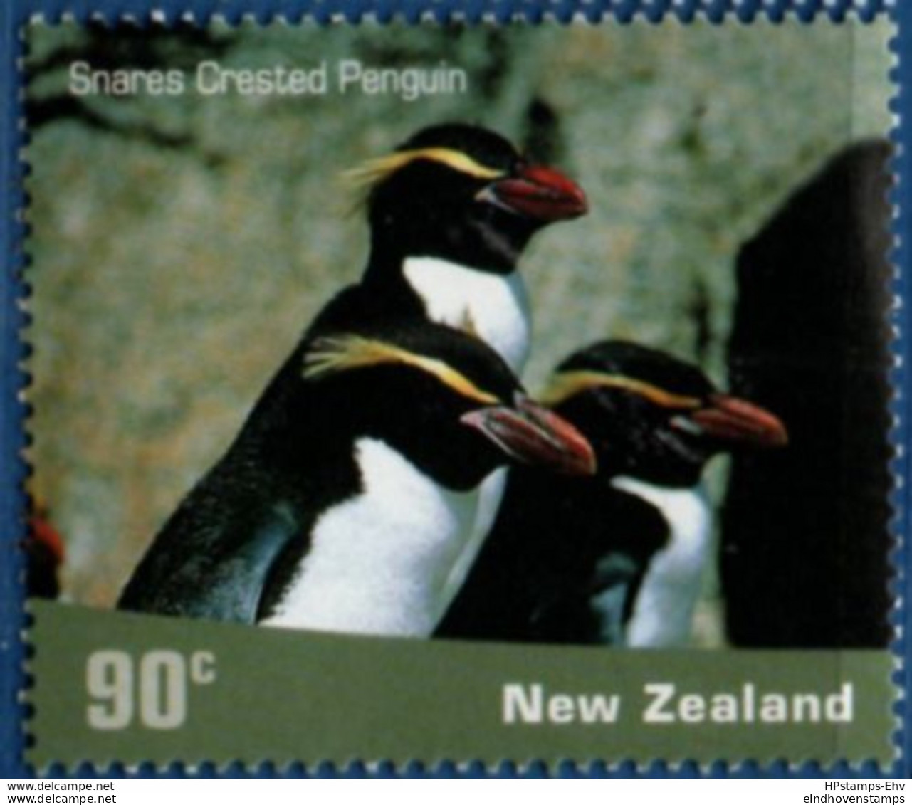 Penguins 2001 New Zealand 90 C 1 Value MNH Snares Crested Penguin, 2102.1305 Pinguin - Pingouins & Manchots