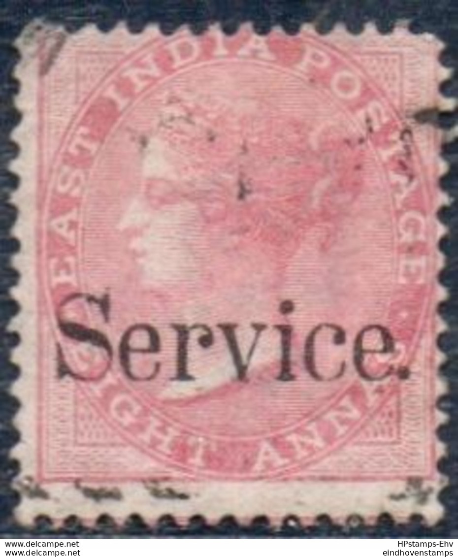 British India 1865 Victoria Service 8 A Cancelled 2301.0813 - 1858-79 Compagnia Delle Indie E Regno Della Regina