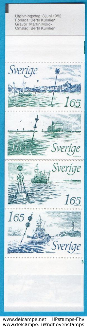 Sweden 1982 Sea Beacon System Changes Booklet MNH 823M088 Beacon Types - Otros (Mar)