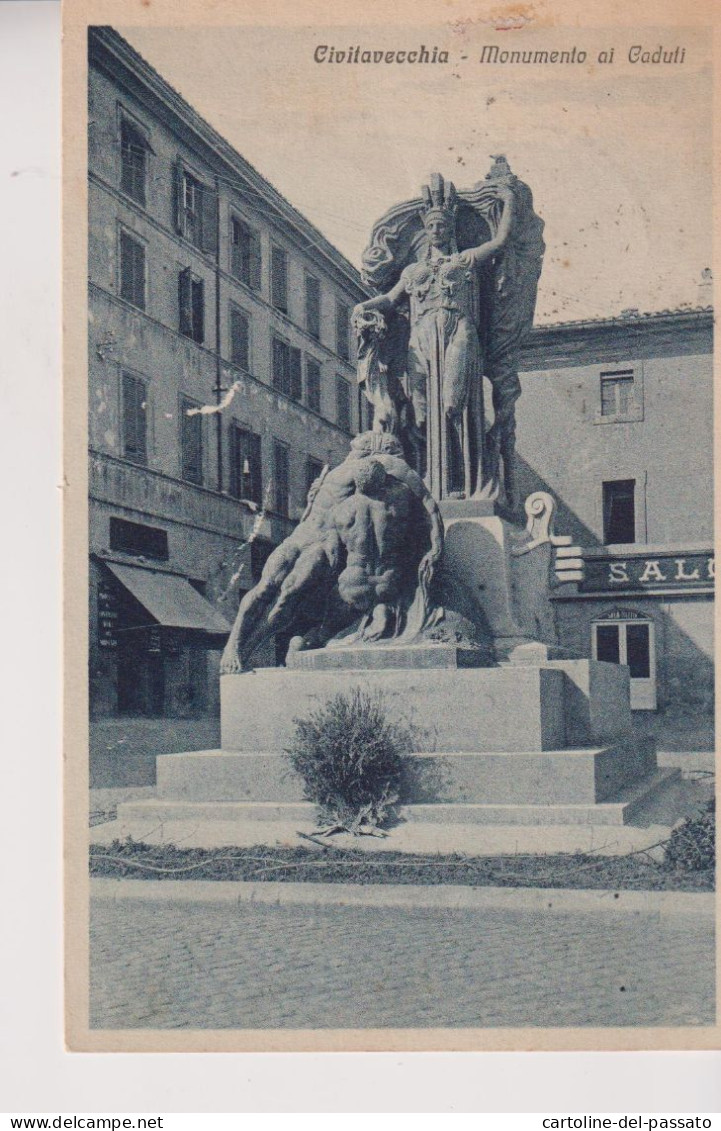 CIVITAVECCHIA MONUMENTO AI CADUTI VG  1933 - Civitavecchia