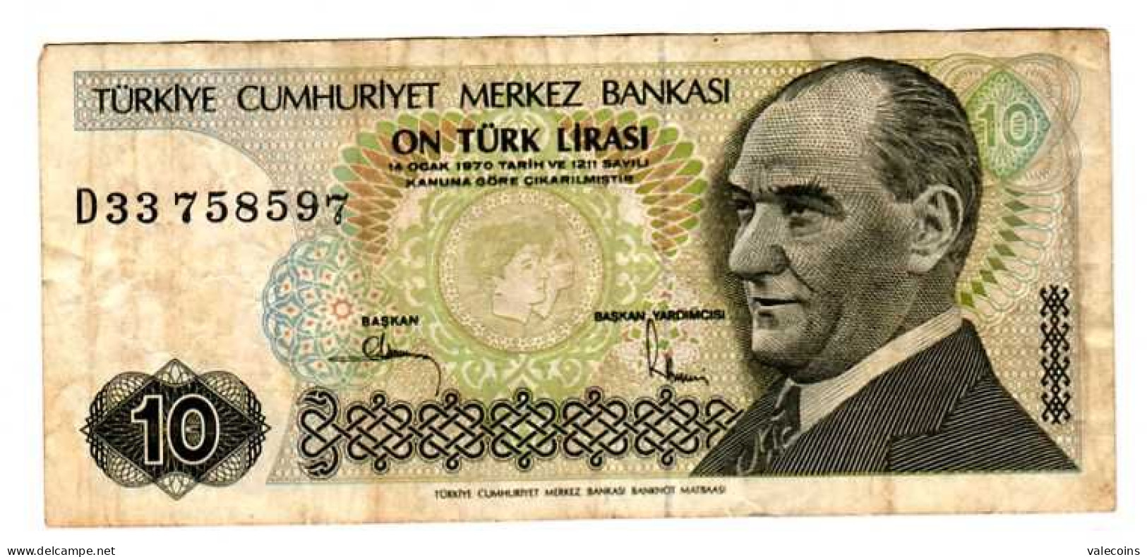 TURCHIA TURKEY - 10 Lira - ND (1982) - P. 193 - VF+ - Turquie