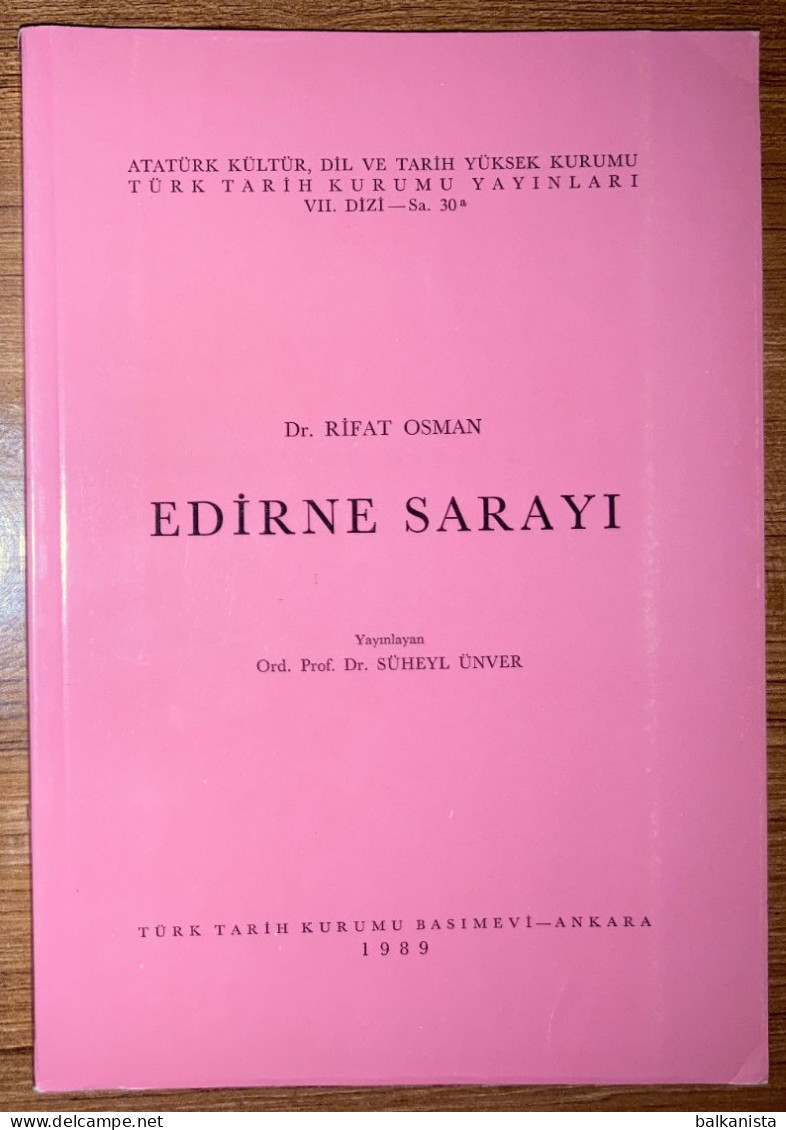 Edirne Sarayi Rifat Osman Ottoman Turkish History Adrianople - Moyen Orient