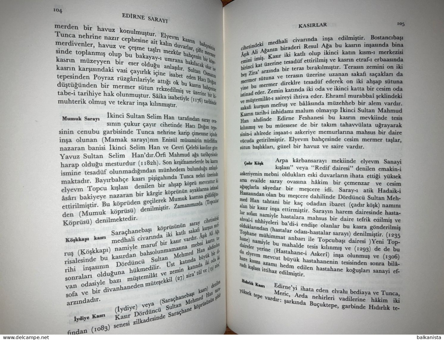 Edirne Sarayi Rifat Osman Ottoman Turkish History Adrianople - Moyen Orient