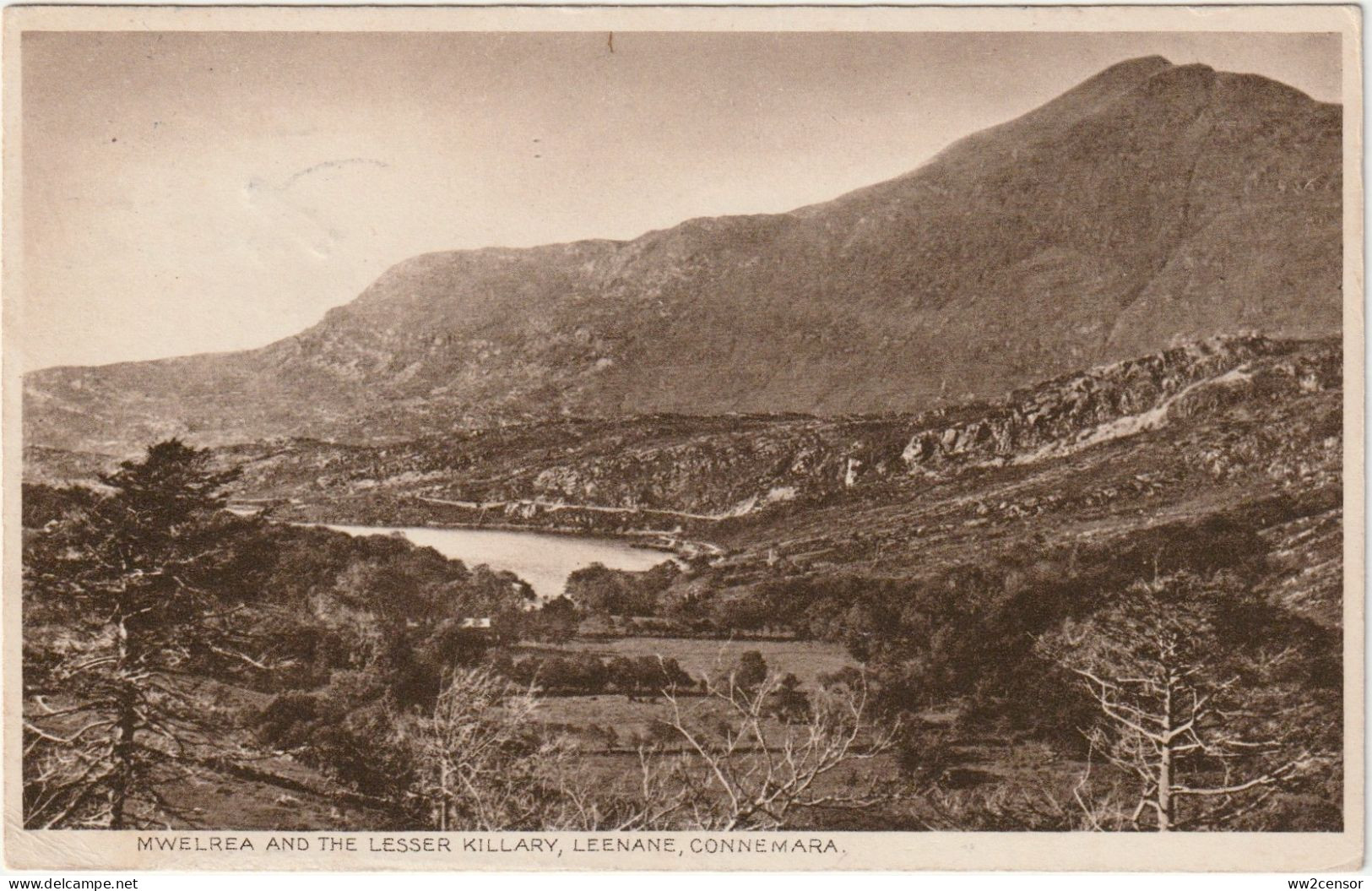 Ireland-Irlande-Irland: Posted From Leenane In 1931 - Postcard Of Mweelrea & Killary Harbour - Brieven En Documenten