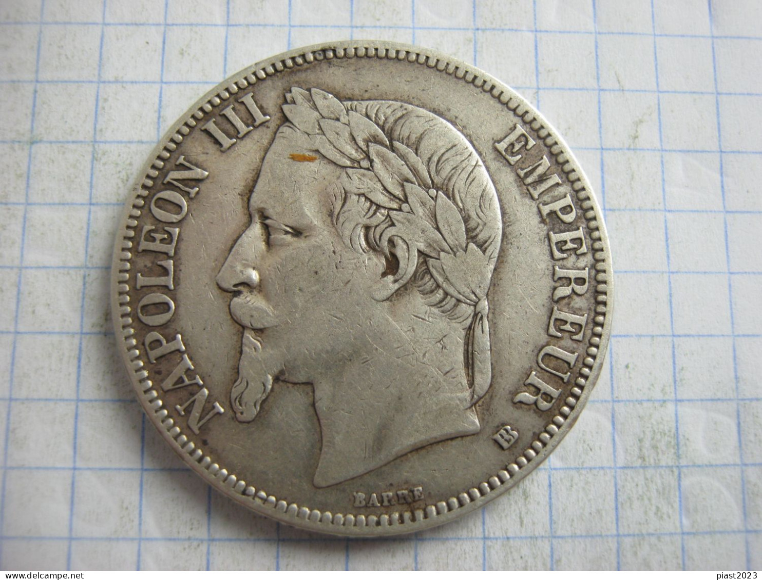 France 5 Francs 1869 BB - 5 Francs