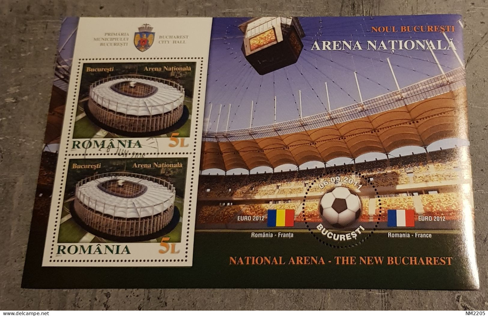 ROMANIA NATIONAL ARENA-THE NEW BUCHAREST MINIATURE SHEET USED - Gebraucht